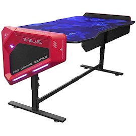 Gaming მაგიდა E-blue EGT003BKAA-IA, LED, Black/Red